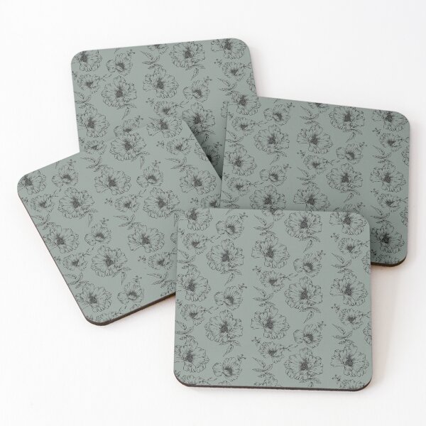 Item preview, Sage Green Floral designed and sold by cardtroversial.