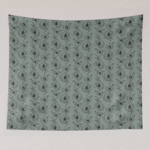 Item preview, Sage Green Floral designed and sold by cardtroversial.