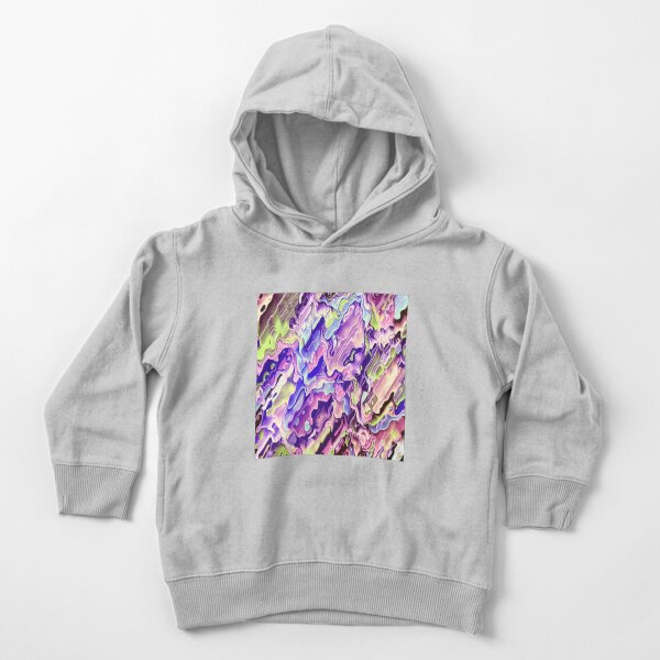 Colorful Acrylic Abstract Art Toddler Pullover Hoodie
