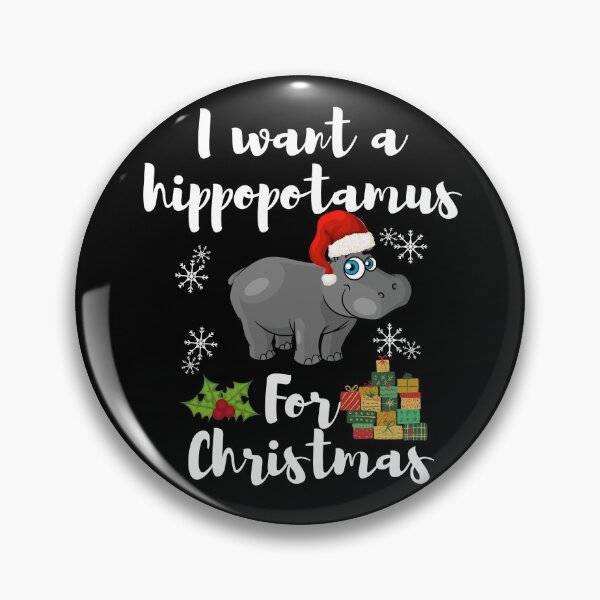 Item preview, I Want A Hippopotamus For Christmas designed and sold by Sutra-Lotus-Co.