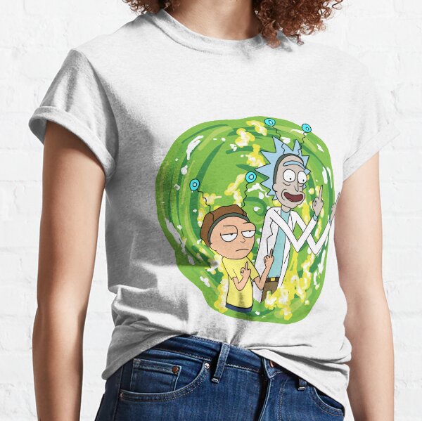 Rick and morty middle finger Classic T-Shirt