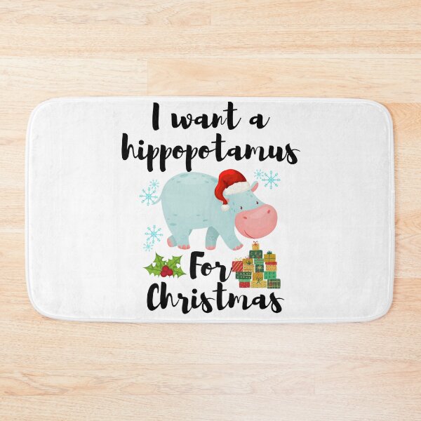 Item preview, I Want A Hippopotamus For Christmas designed and sold by Sutra-Lotus-Co.
