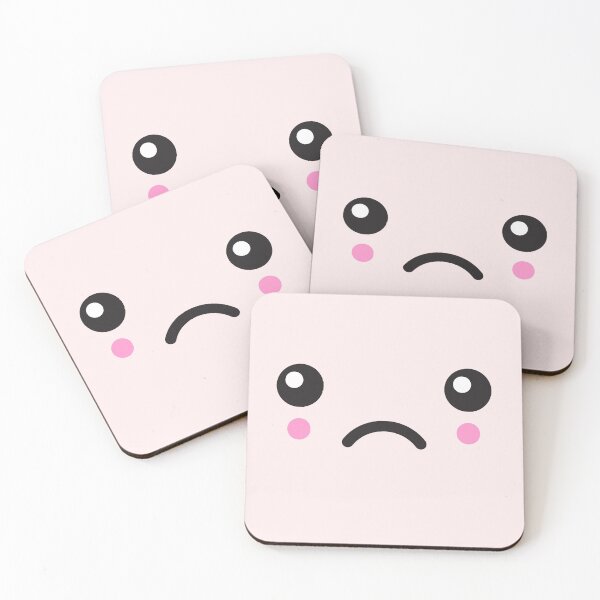 Item preview, kawaii / cute cartoon sad Face designed and sold by LM  KawaII LLC.