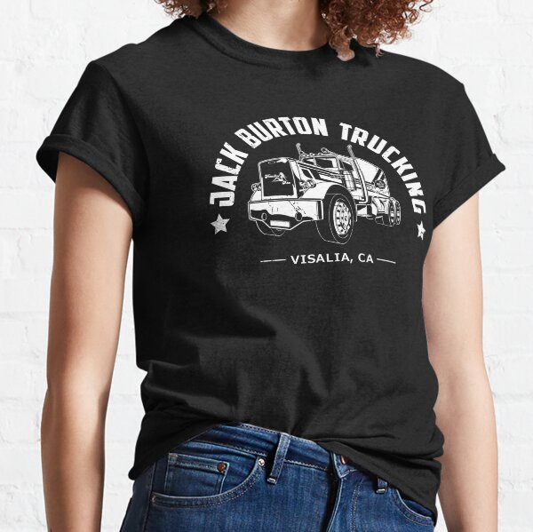 Aperçu de l'œuvre Jack Burton Trucking (pour les chemises foncées) créée et vendue par Lost In Shirts.