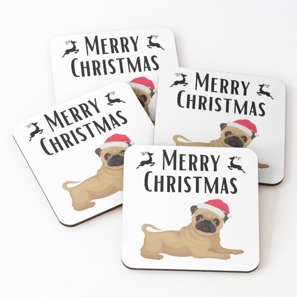 Item preview, Pug christmas quote cartoon pug designed and sold by OneTimeEngineer.