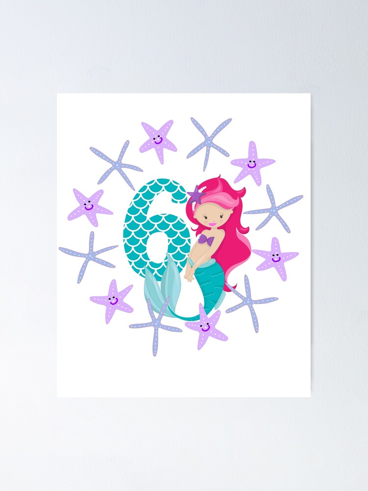 This princess is eight 8 year old girl birthday gift idea Poster by  Jelisandie