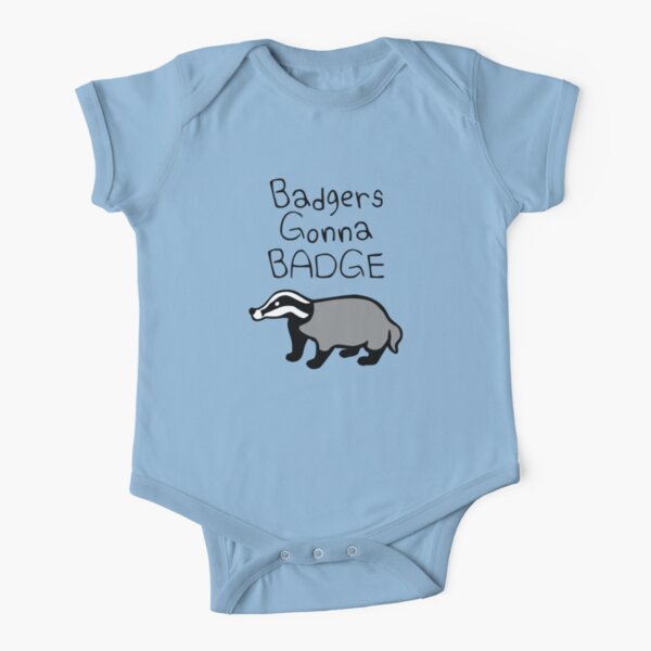 Badgers Gonna Badge Short Sleeve Baby One-Piece