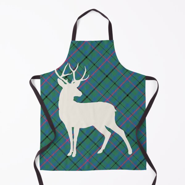 Item preview, Blue Green Fantasy Tartan Stag Holiday Season designed and sold by ElJimmo.
