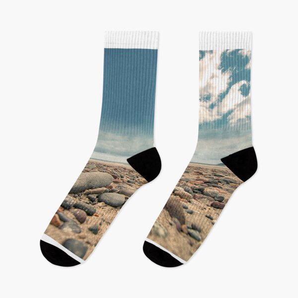 Item preview, Pebbles on a Beach on a Cloudy Day designed and sold by ittybittyowl.