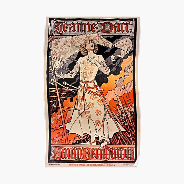 Jeanne D'Arc by Eugene Grasset 1894 Poster