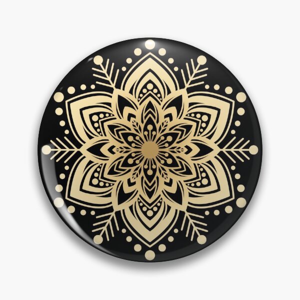 Item preview, Gold Snowflake Mandala designed and sold by LorenaElenaArt.
