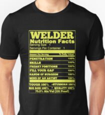 WELDER NUTRITION FACTS Unisex T-Shirt