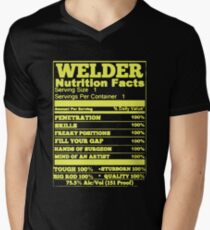 WELDER NUTRITION FACTS Men's V-Neck T-Shirt