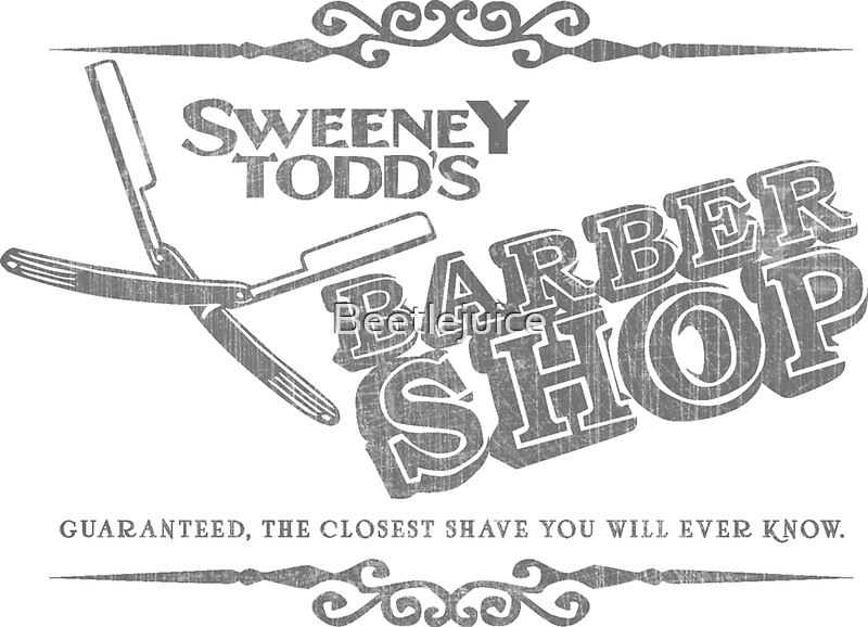 Sweeney Todd s Barbershop Stickers By Beetlejuice Redbubble