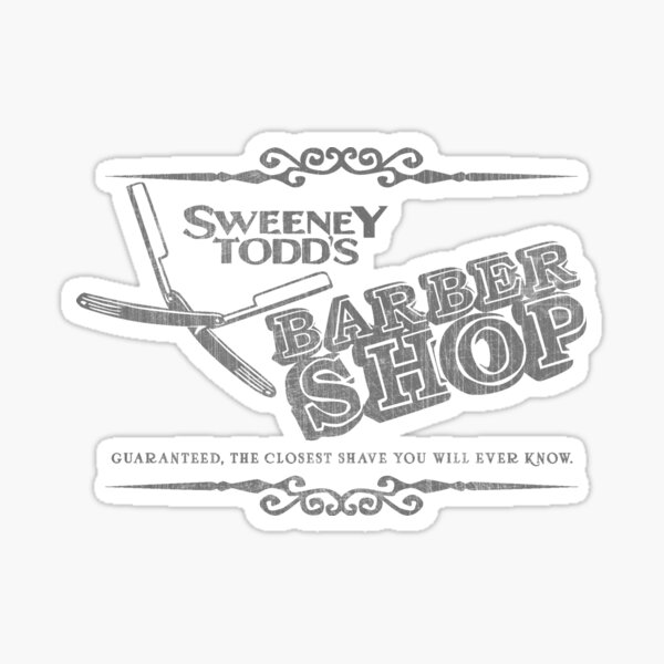 Sweeney Todd's Barbershop Sticker