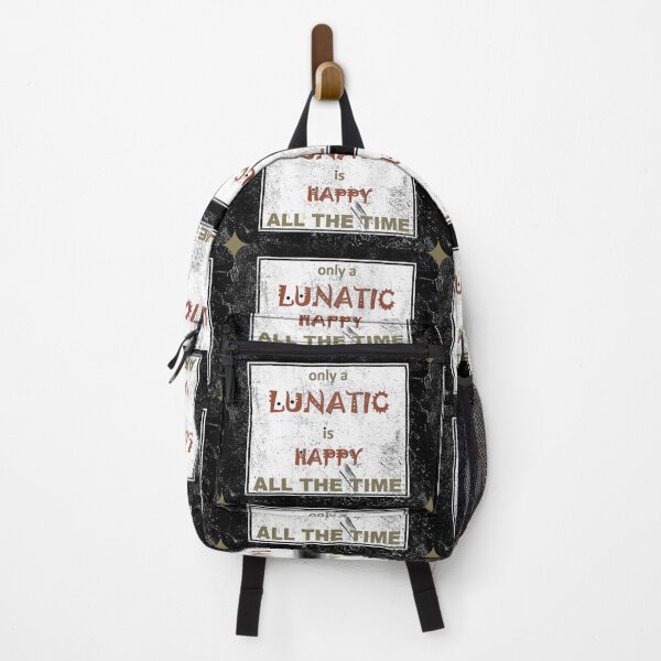 Item preview, WHEN IS A LUNATIC HAPPY designed and sold by Jean Gregory Evans.