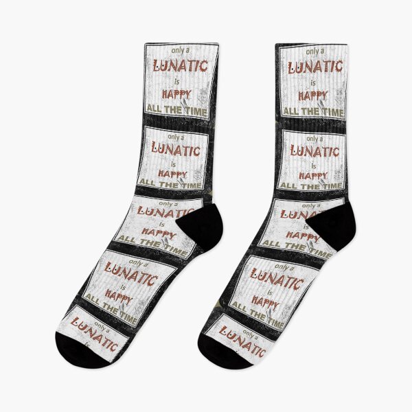 Item preview, WHEN IS A LUNATIC HAPPY designed and sold by Jean Gregory Evans.