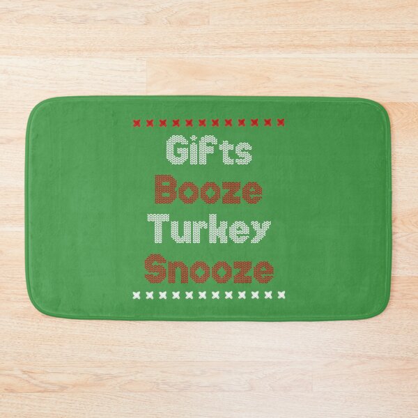 Item preview, Funny Christmas Day List Gifts Booze Turkey Snooze designed and sold by Funful.