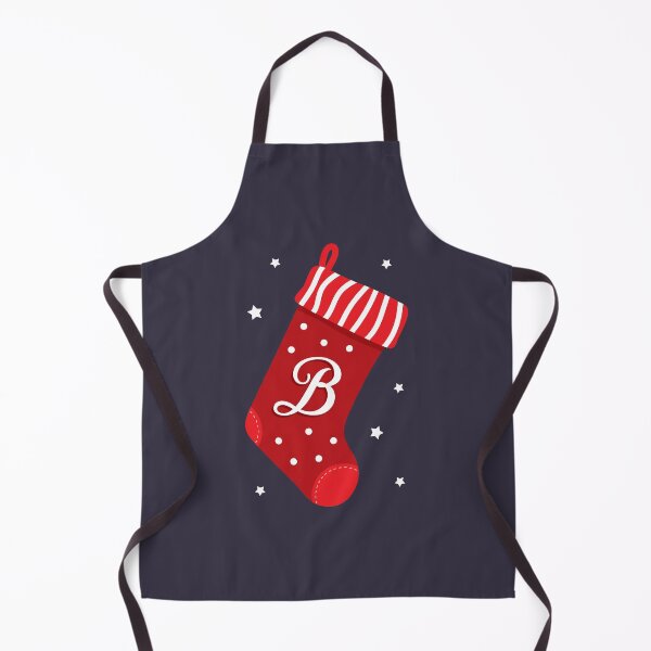 Item preview, Christmas Stocking with Letter B designed and sold by VicEllisArt.