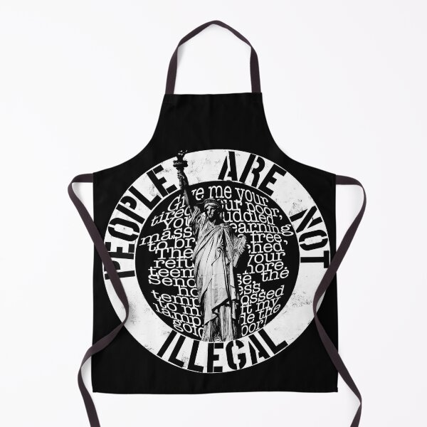 Item preview, PEOPLE ARE NOT ILLEGAL (new colossus) designed and sold by SaltCitySage.