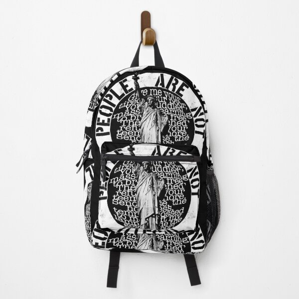 Item preview, PEOPLE ARE NOT ILLEGAL (new colossus) designed and sold by SaltCitySage.