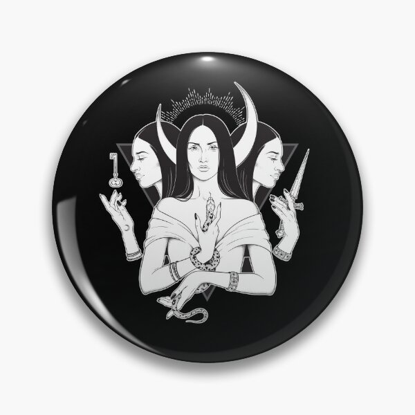 Item preview, Hecate Triple Moon Goddess of the Moon and Magic Pagan Wicca designed and sold by enjoytheshirt.