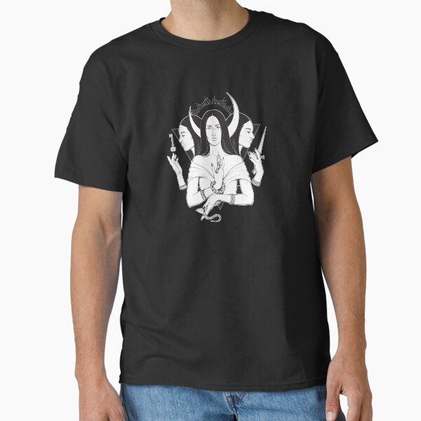 Item preview, Hecate Triple Moon Goddess of the Moon and Magic Pagan Wicca designed and sold by enjoytheshirt.