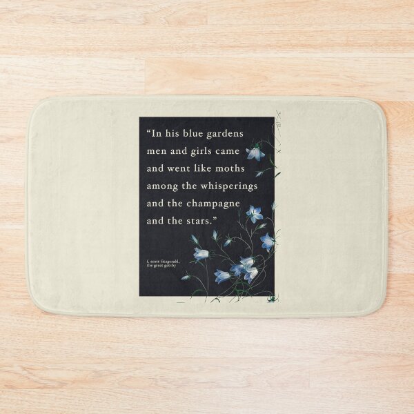 Item preview, "Blue Gardens" The Great Gatsby Quote designed and sold by sky stephens.