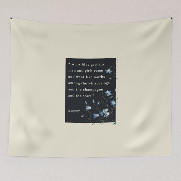 Item preview, "Blue Gardens" The Great Gatsby Quote designed and sold by sky stephens.