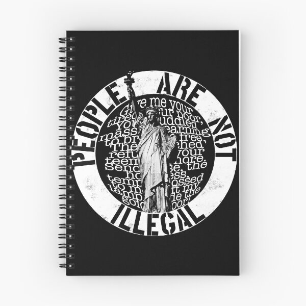 Item preview, PEOPLE ARE NOT ILLEGAL (new colossus) designed and sold by SaltCitySage.