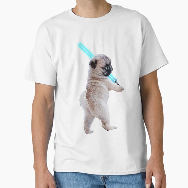 Item preview, Pug with Lightsaber designed and sold by whistle48sho.