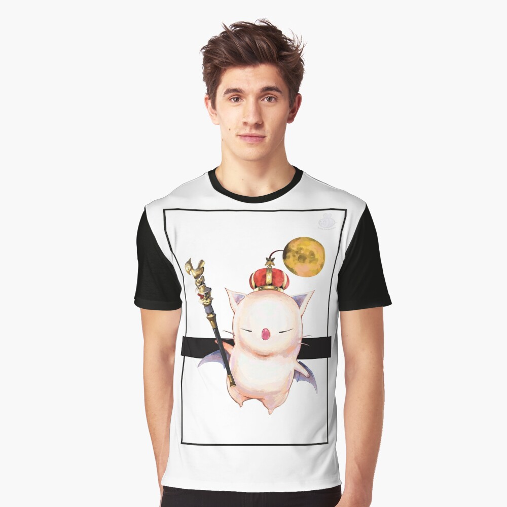 Moogle kupo tshirt para meninas final fantasia xiv jogo topos moda