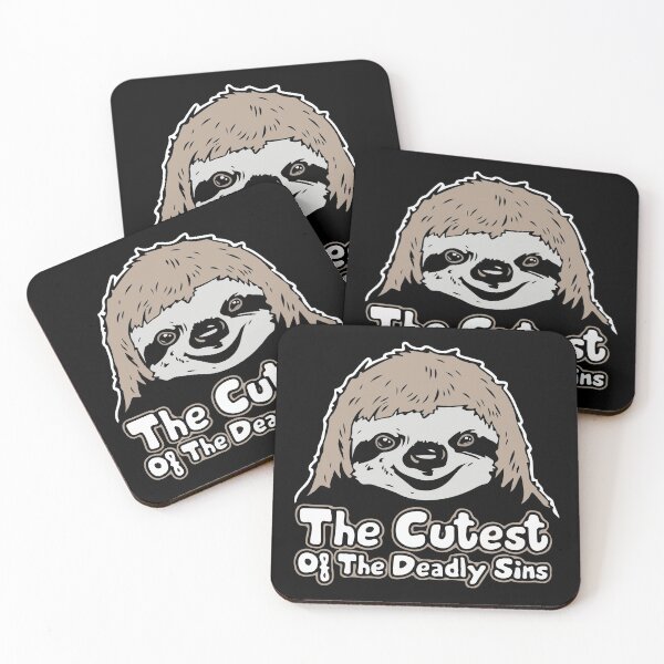Item preview, The Cutest Of The Deadly Sins, Funny Sloth designed and sold by printify.