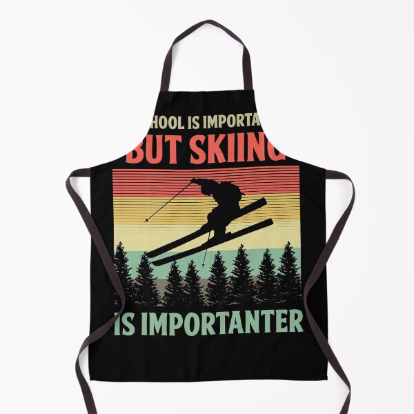 Item preview, School Is Important But Skiing Is Importanter Skiers Gift designed and sold by MakeGoodChoices.
