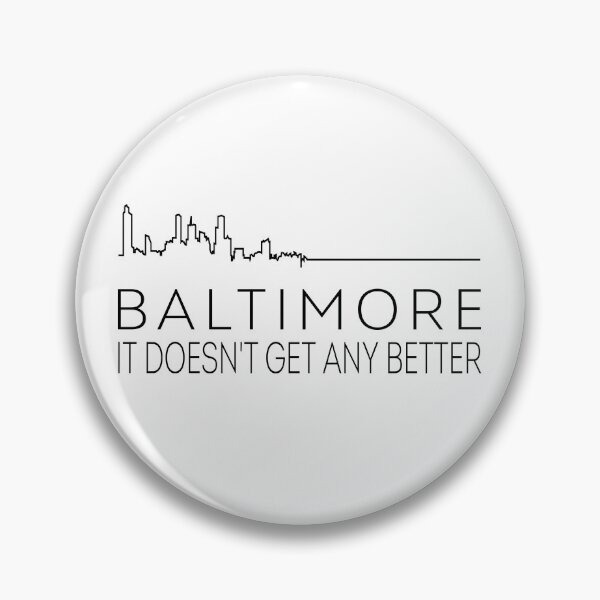 Item preview, Baltimore It Doesnt Get Any Better SkylineEKG Dark/Light designed and sold by floor3design.