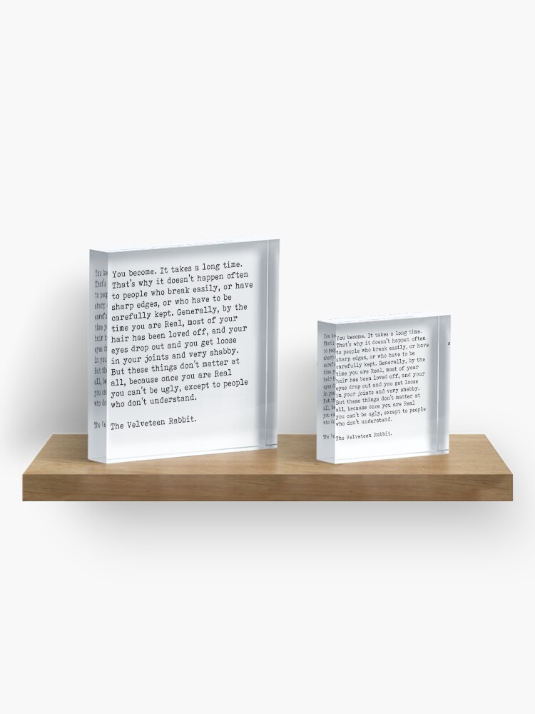 Alternate view of The Velveteen Rabbit, Acrylic Block