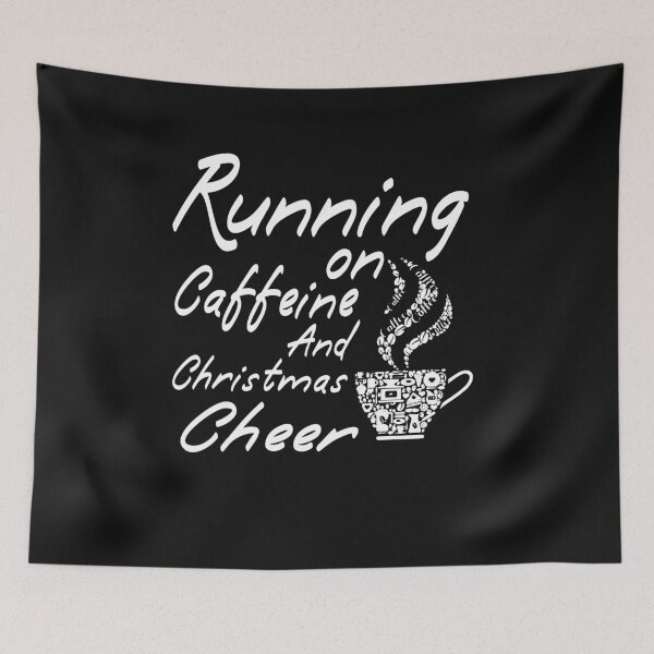 Item preview, Running On Caffeine & Christmas Cheer -  Coffee lovers Gift designed and sold by AYMEDD.