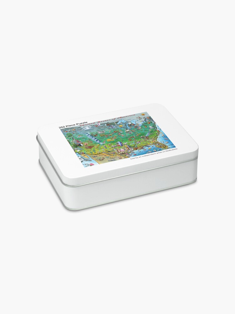 Alternate view of USA Fun Map Jigsaw Puzzle