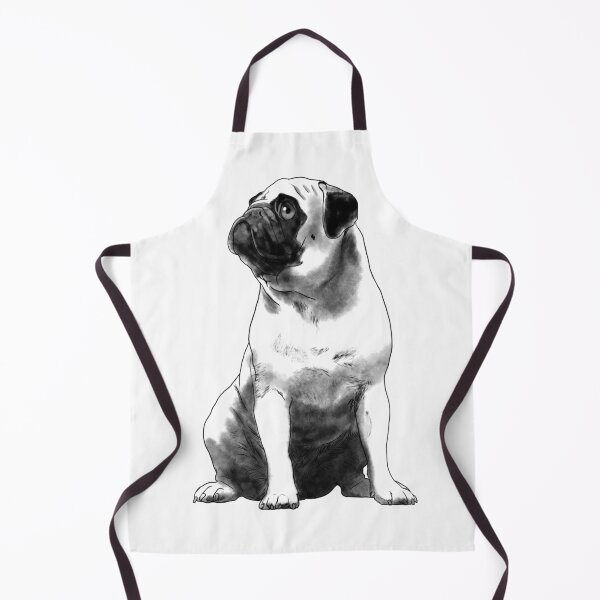 Artikelvorschau, Sitzender Mops Hund entworfen und verkauft von UpYourSelf.