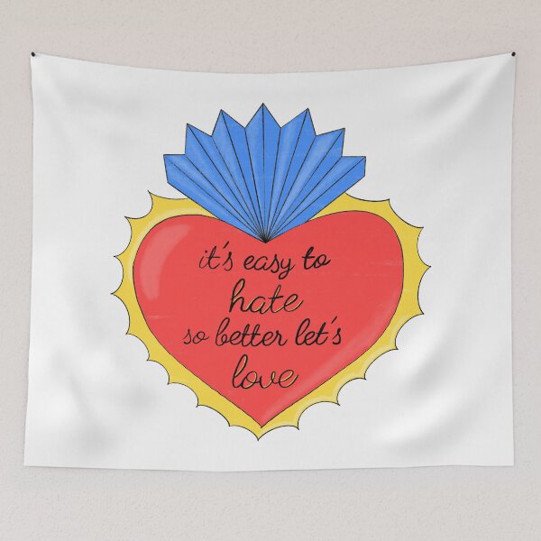 Item preview, Its easy to hate so better lets love designed and sold by NYXFN.
