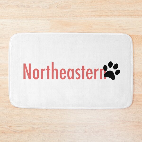 Item preview, Northeastern University in red with black husky paw designed and sold by juliab1118.