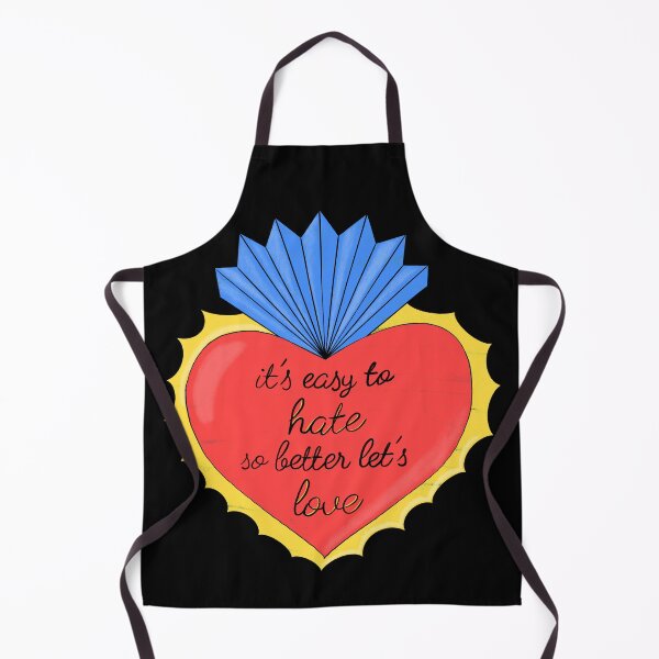 Item preview, Its easy to hate so better lets love - black background designed and sold by NYXFN.