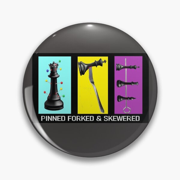 Item preview, CHESS PINNED FORKED & SKEWERED designed and sold by onemoormove.