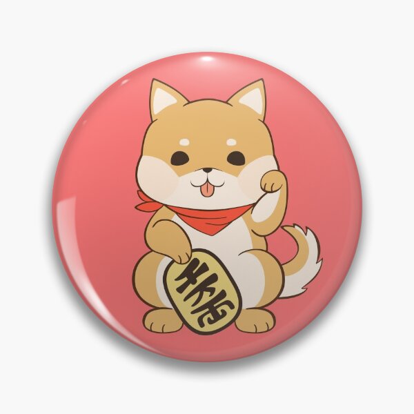 Item preview, shiba inu lucky cat pose designed and sold by hungrykate.