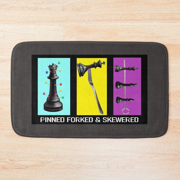 Item preview, CHESS PINNED FORKED & SKEWERED designed and sold by onemoormove.