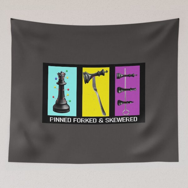 Item preview, CHESS PINNED FORKED & SKEWERED designed and sold by onemoormove.