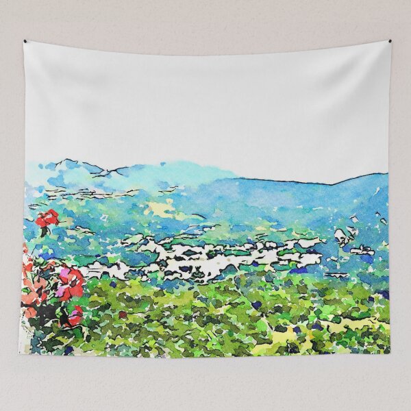 Item preview, Borrello: landscape with flowers designed and sold by Giuseppe Cocco.