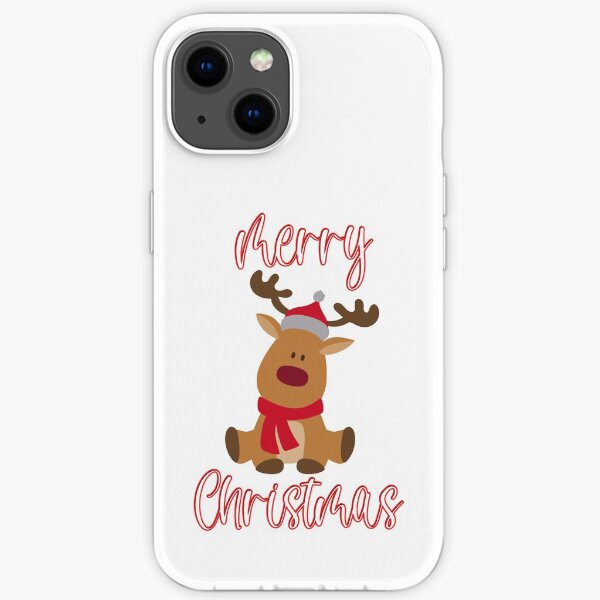 Merry Christmas Reindeer iPhone Soft Case