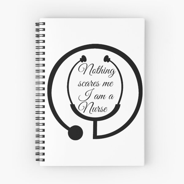 Item preview, Nothing scares me I am a Nurse in Black and White designed and sold by LusterGirl.