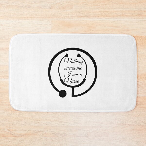 Item preview, Nothing scares me I am a Nurse in Black and White designed and sold by LusterGirl.